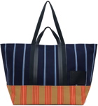 Paul Smith Navy Striped Reversible Tote