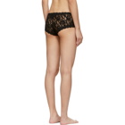 Hanky Panky Black Lace Boy Shorts