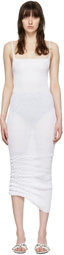a. roege hove White Cotton Midi Dress
