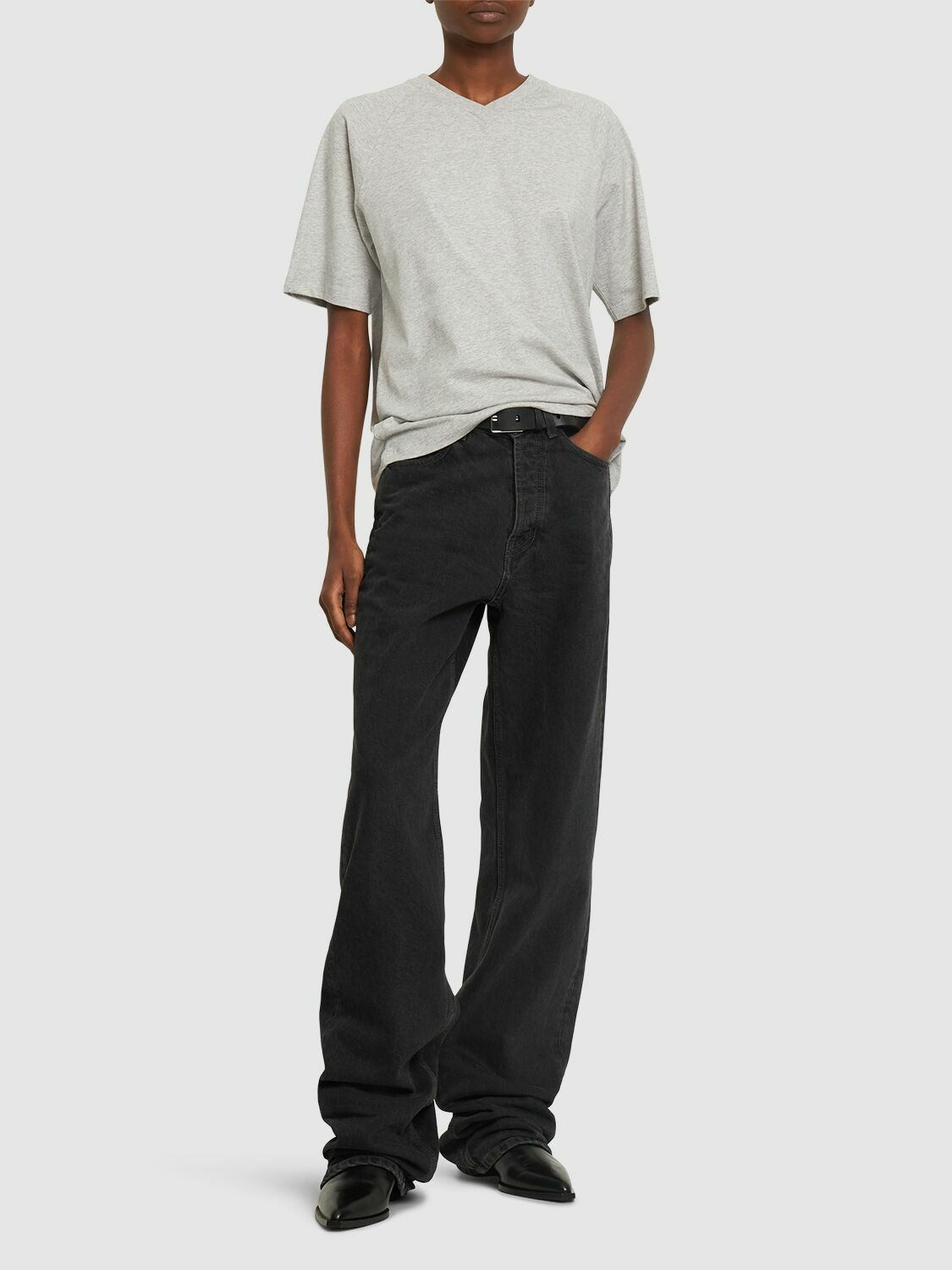 VICTORIA BECKHAM - Cotton Jersey Football T-shirt