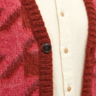 A Kind of Guise Men's Polar Knit Cardigan in Chimney Houndstooth
