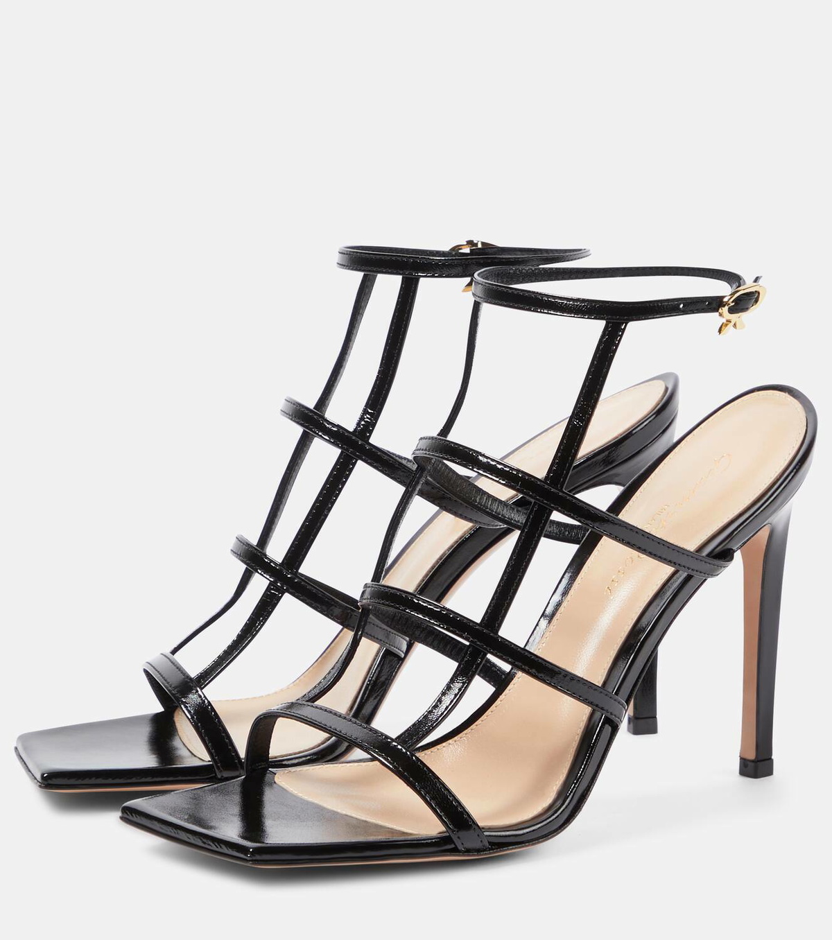 Gianvito Rossi Mondry 95 leather sandals