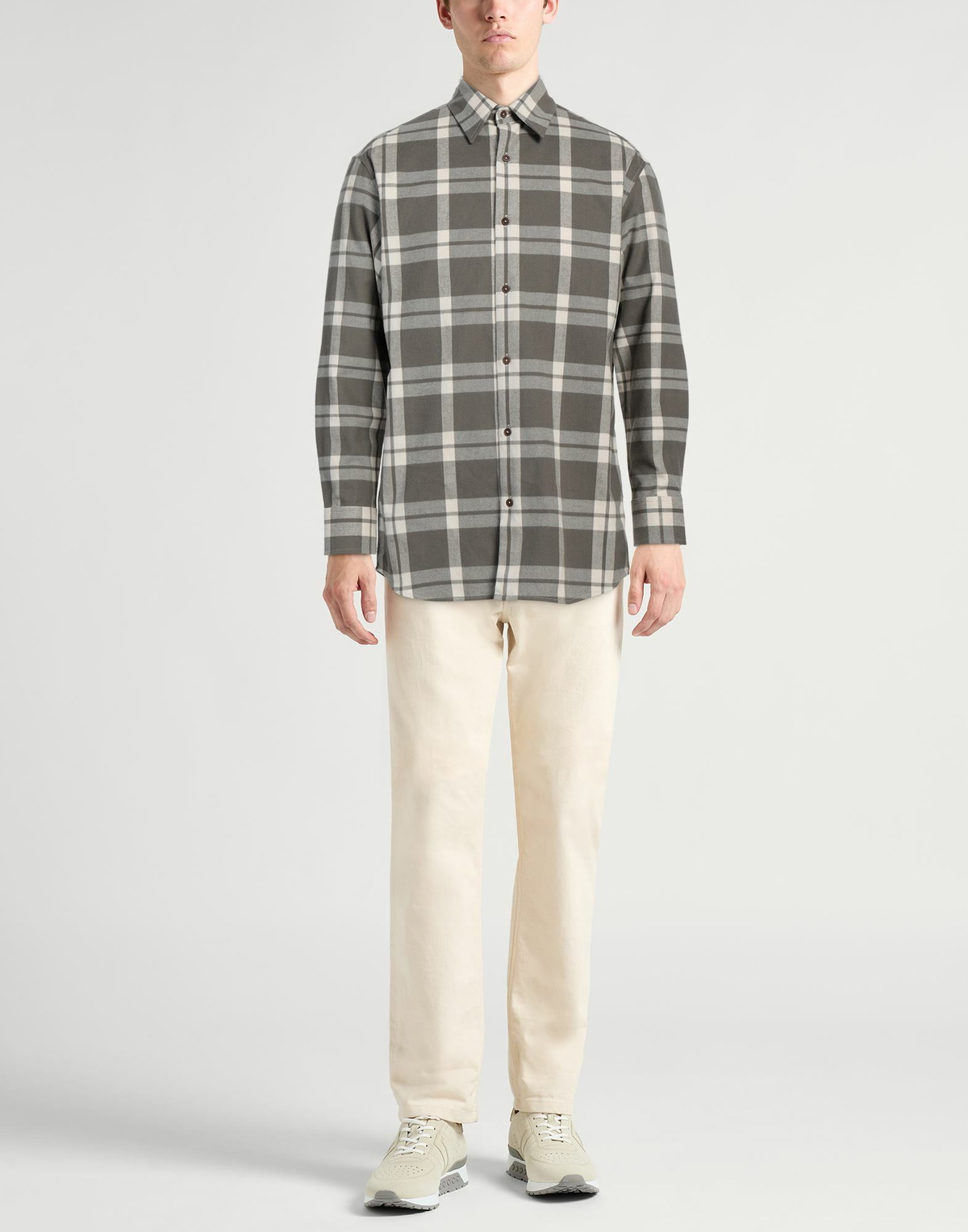 Dunhill Mens Shirt Taupe