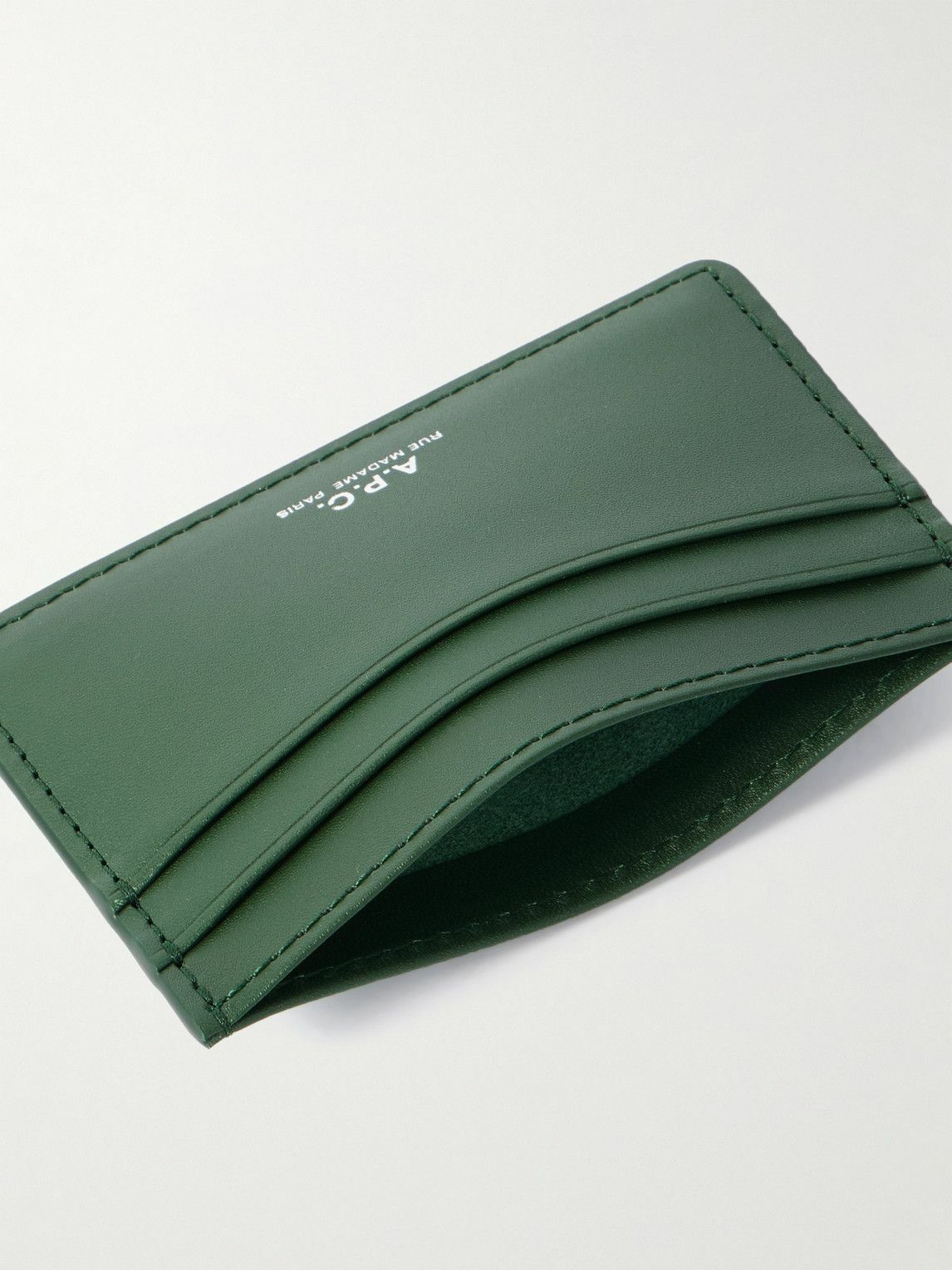 A.P.C. - Andre Logo-Print Leather Cardholder A.P.C.