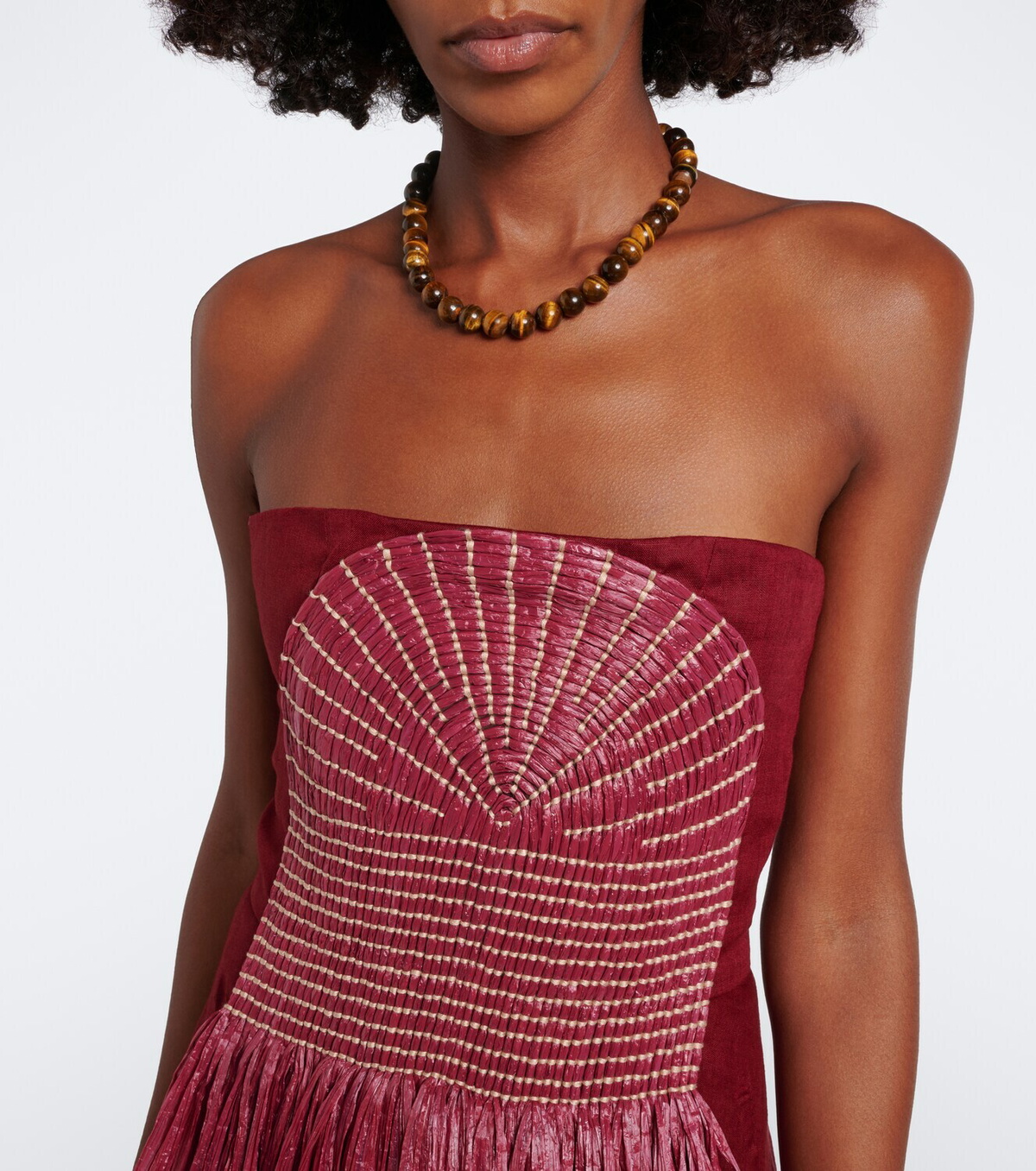Johanna Ortiz Exploring Textures linen maxi dress