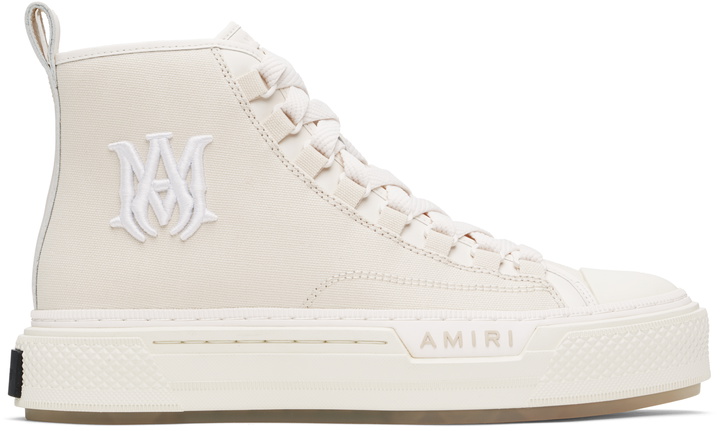Photo: AMIRI Off-White MA Court Hi Sneakers