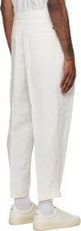 BOSS Off-White Pleated Trousers