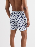 Frescobol Carioca - Copacabana Mid-Length Printed Swim Shorts - Blue