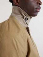 J. Mueser - Game Corduroy-Trimmed Cotton Jacket - Brown