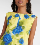 Marni Floral-print cotton midi dress