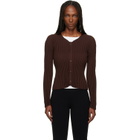 ISSEY MIYAKE Brown October Spongy-58 Cardigan