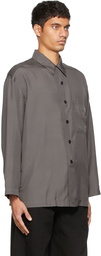 Lemaire Grey Silk Pyjama Shirt