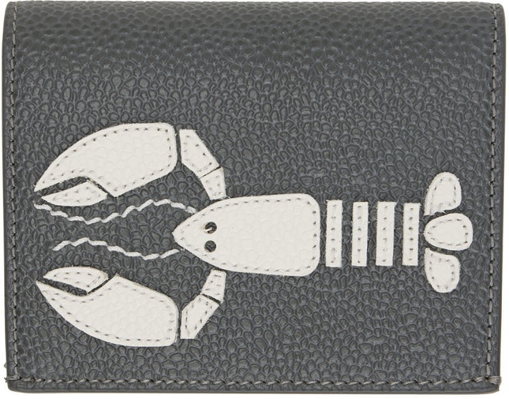 Photo: Thom Browne Gray Lobster Icon Card Holder