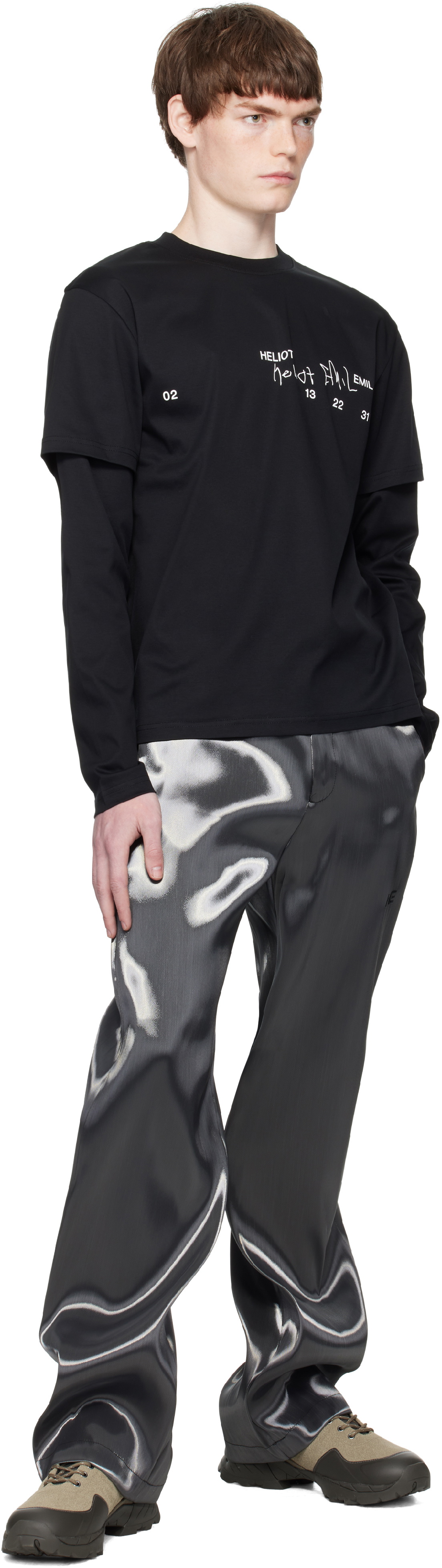 HELIOT EMIL Black Fulgens Longsleeve T-shirt