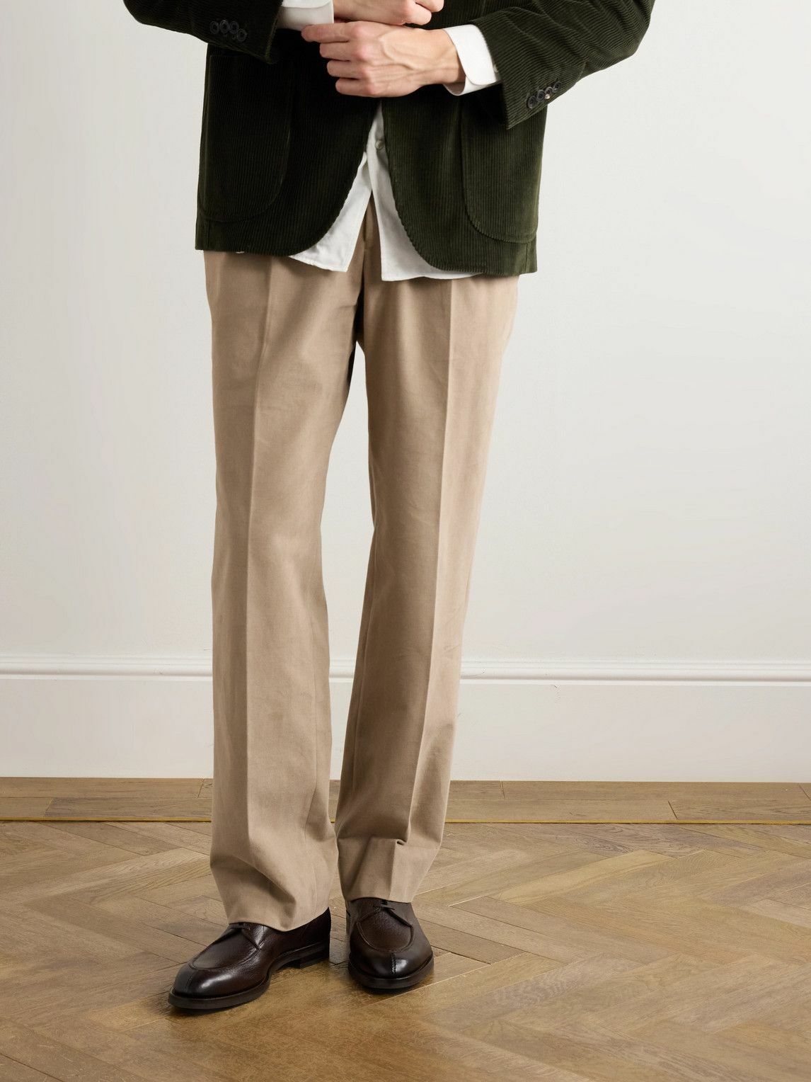 Edward Green - Dover Leather Derby Shoes - Brown