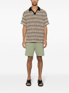 Nanushka Green Drawstring-Waist Knitted Shorts