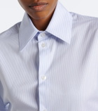 Saint Laurent Cassandre pinstripe cotton shirt