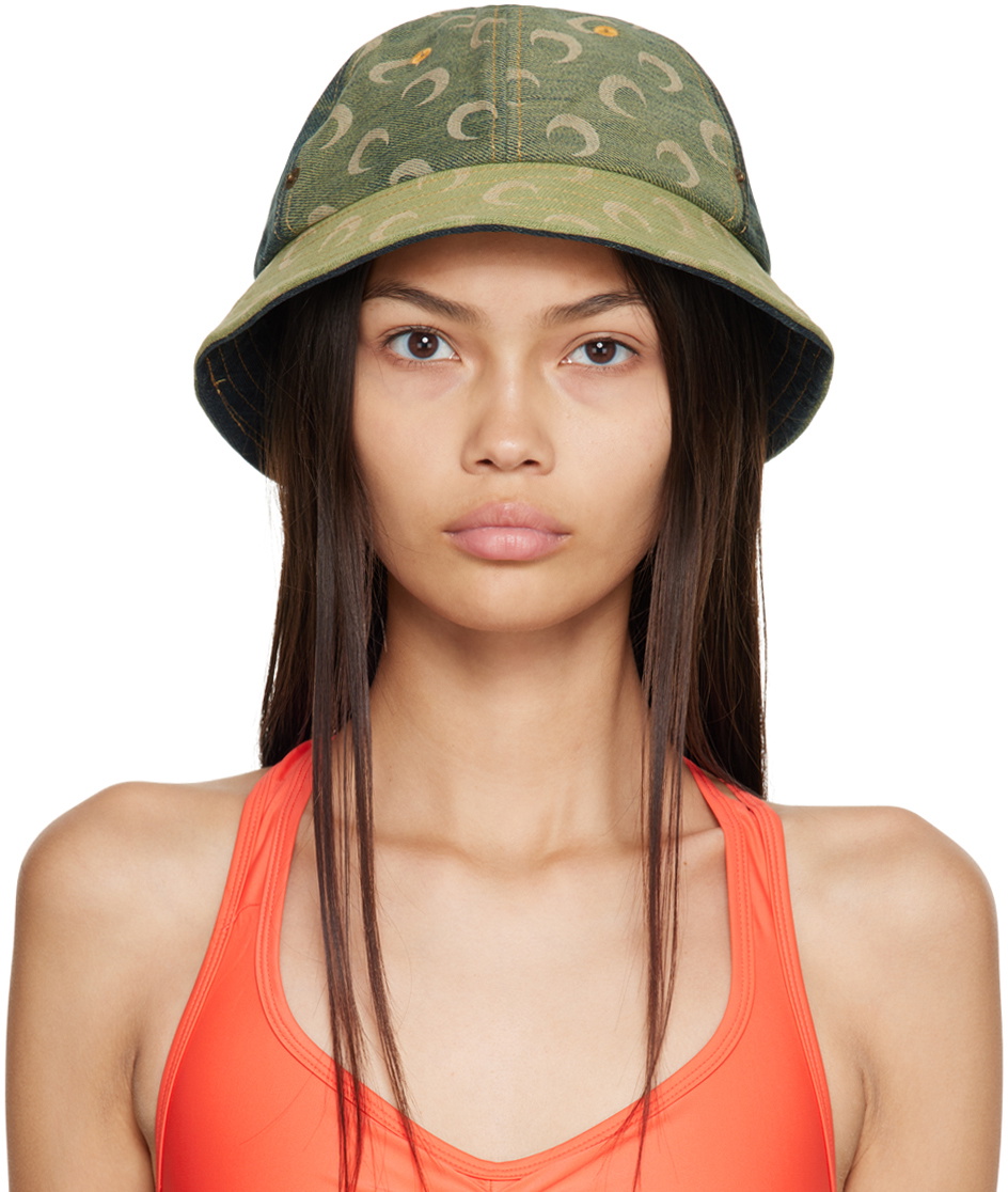 Marine Serre Green Bell Hat Marine Serre