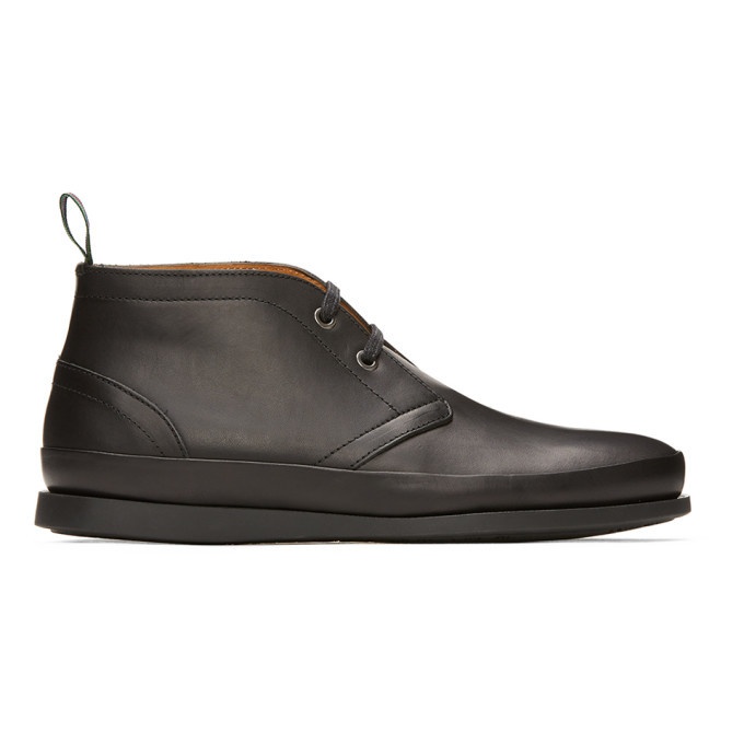 Photo: PS by Paul Smith Black Cleon Desert Boots