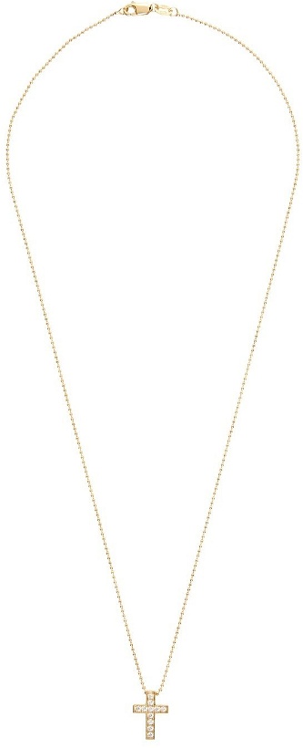 Photo: Dsquared2 Gold Crystal Cross Necklace
