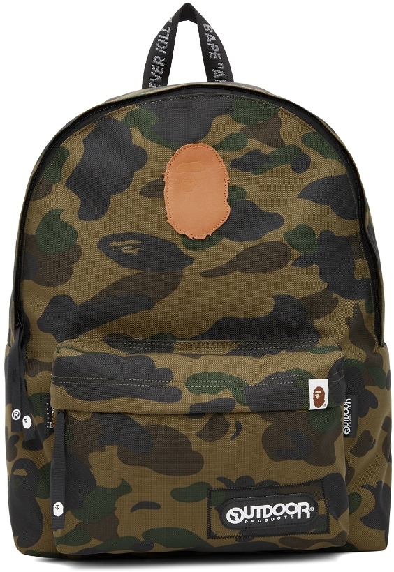 Photo: BAPE Green Outdoor Products Edition 1st Camo Day Backpack