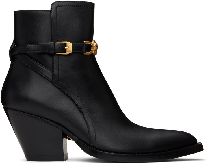Photo: Versace Black Medusa '95 Ankle Boots