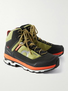 ON - Cloudalpine Waterproof Rubber-Trimmed Ripstop and Mesh Hiking Boots - Green