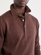 Beams Plus - Knitted Polo Shirt - Brown