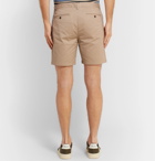 Club Monaco - Baxter Cotton-Blend Twill Shorts - Neutrals