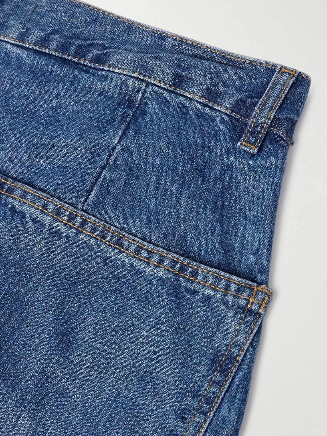 The Frankie Shop - Drew Wide-Leg Pleated Jeans - Blue