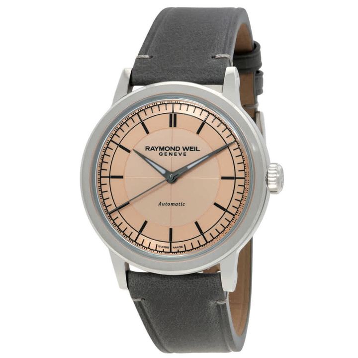 Photo: Raymond Weil Millesime Automatic Salmon Dial Mens Watch 2925 -STC-80001