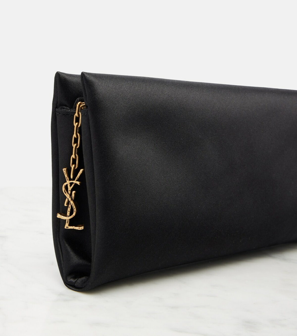 Saint Laurent Cassandre satin clutch