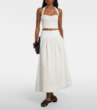 Posse Rue cotton midi skirt