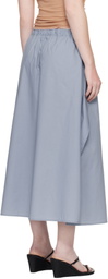 Baserange Blue Decti Maxi Skirt