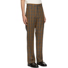 HOPE Beige and Blue Check Ric Trousers