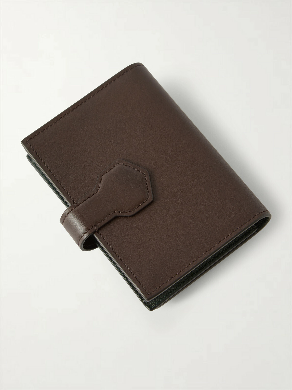 Dunhill - Alfred Business Card Case Patina-Leather Cardholder