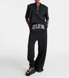 Jean Paul Gaultier Logo high-rise cotton jersey sweatpants