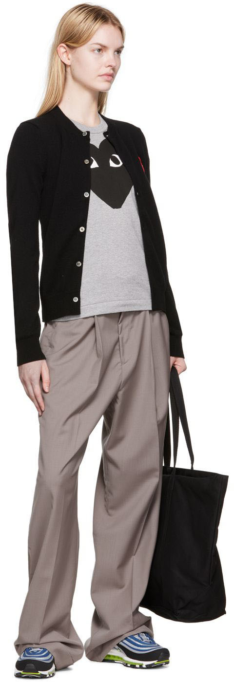 Comme des Garçons Play Black Heart Patch Cardigan