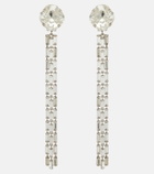 Alessandra Rich Fringed clip-on drop earrings
