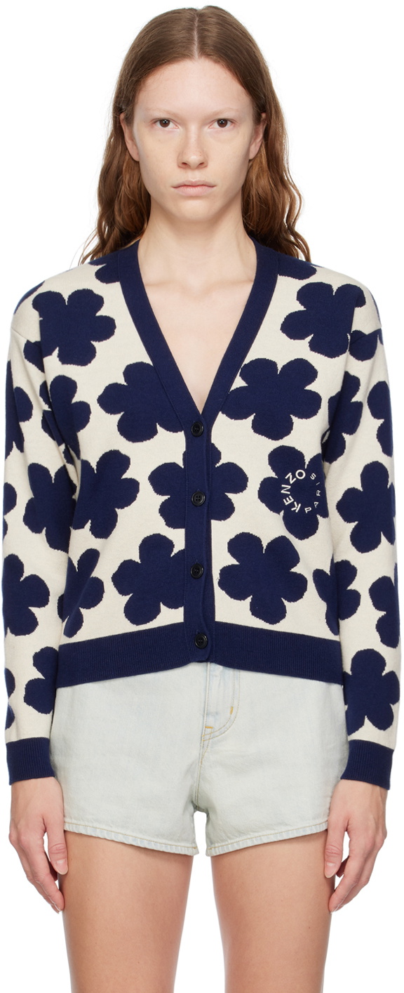 Kenzo Off-White Kenzo Paris Boke Flower Cardigan Kenzo