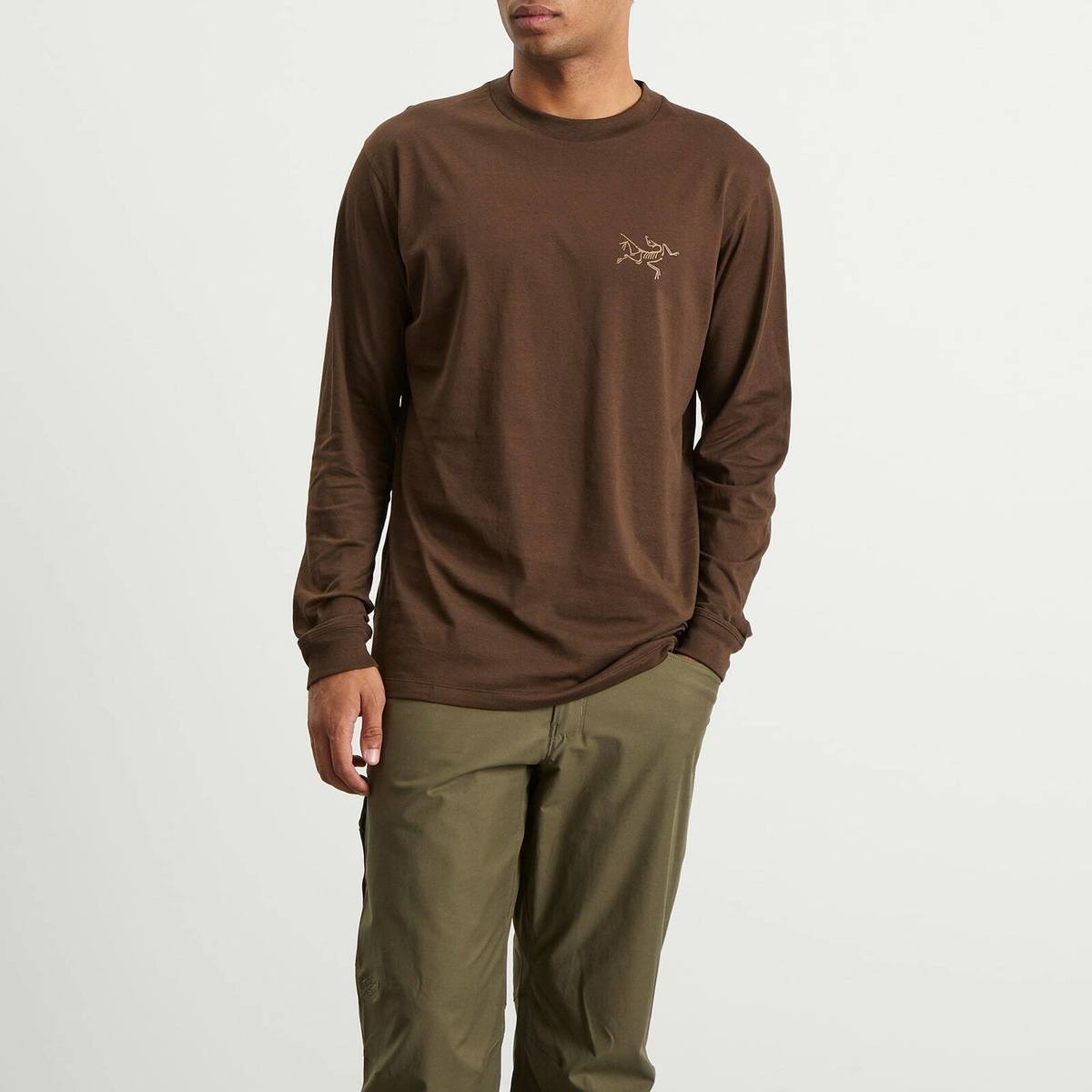 Arc'teryx Men's Kragg SL Long Sleeve T-Shirt in Carob Arc'teryx