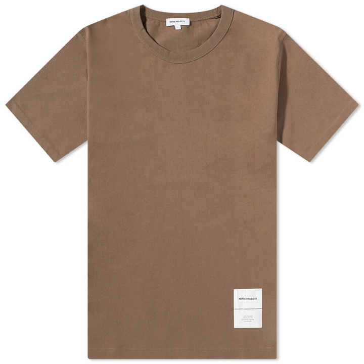 Photo: Norse Projects Men's Holger Tab Series T-Shirt in Taupe