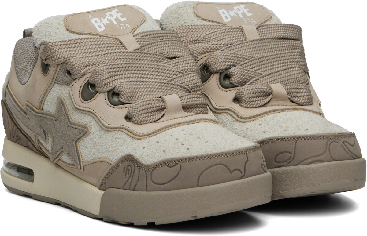 BAPE Beige BAPE FLIP STA #1 Sneakers