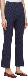 High Sport Blue & Burgundy Charlie Trousers
