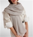 Max Mara Meandro silk crépon scarf