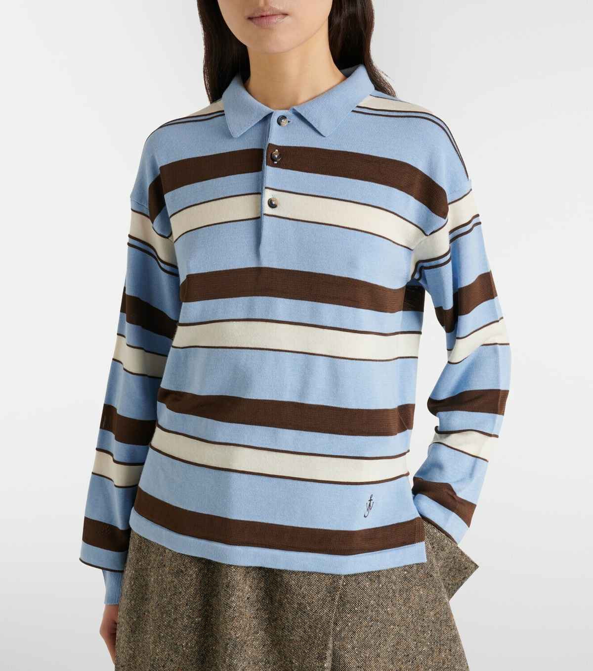 JW Anderson Striped polo shirt