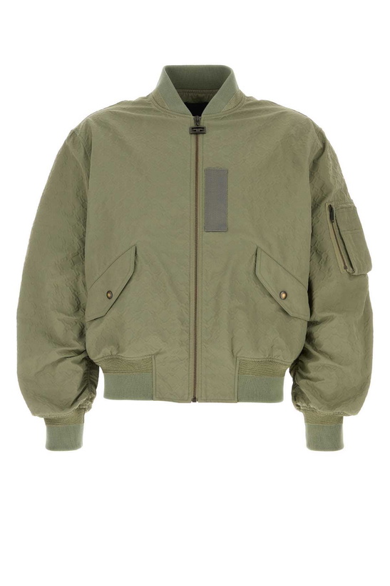 Photo: Givenchy Sage Green Tech Fabric Bomber Jacket