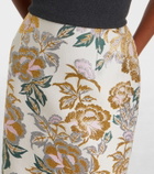 Carolina Herrera Floral jacquard midi skirt