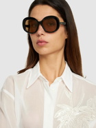 MAX MARA Edna Round Acetate Sunglasses