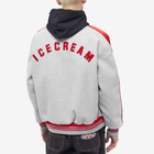 ICECREAM Men's Cones & Bones Varsity Jacket in Grey